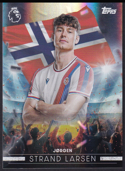 Jørgen Strand Larsen FF 12 2026/27 Topps Flagship Premier League Flying the Flag | Near Mint