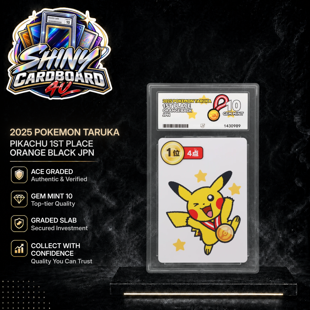 JPN 1st Place 2025 Pokemon Taruka Orange Back ACE 10 | Gem Mint