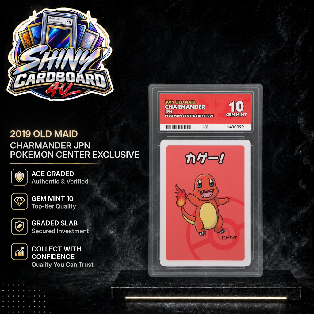 JPN Charmander 2019 Old Maid Pokemon Center Exclusive ACE 10 | Gem Mint