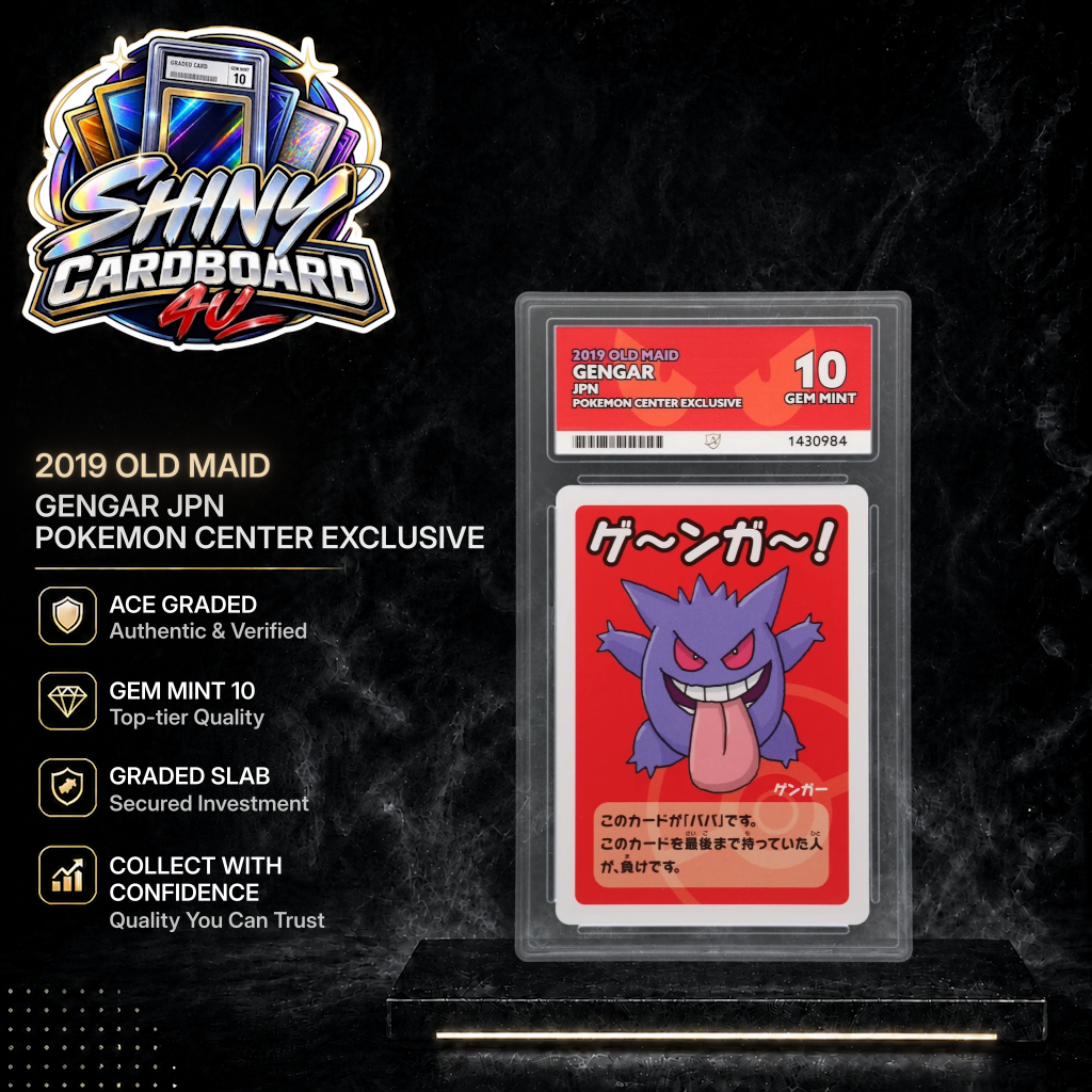 JPN Gengar 2019 Old Maid Pokemon Center Exclusive ACE 10 | Gem Mint