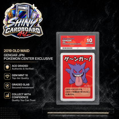 JPN Gengar 2019 Old Maid Pokemon Center Exclusive ACE 10 | Gem Mint