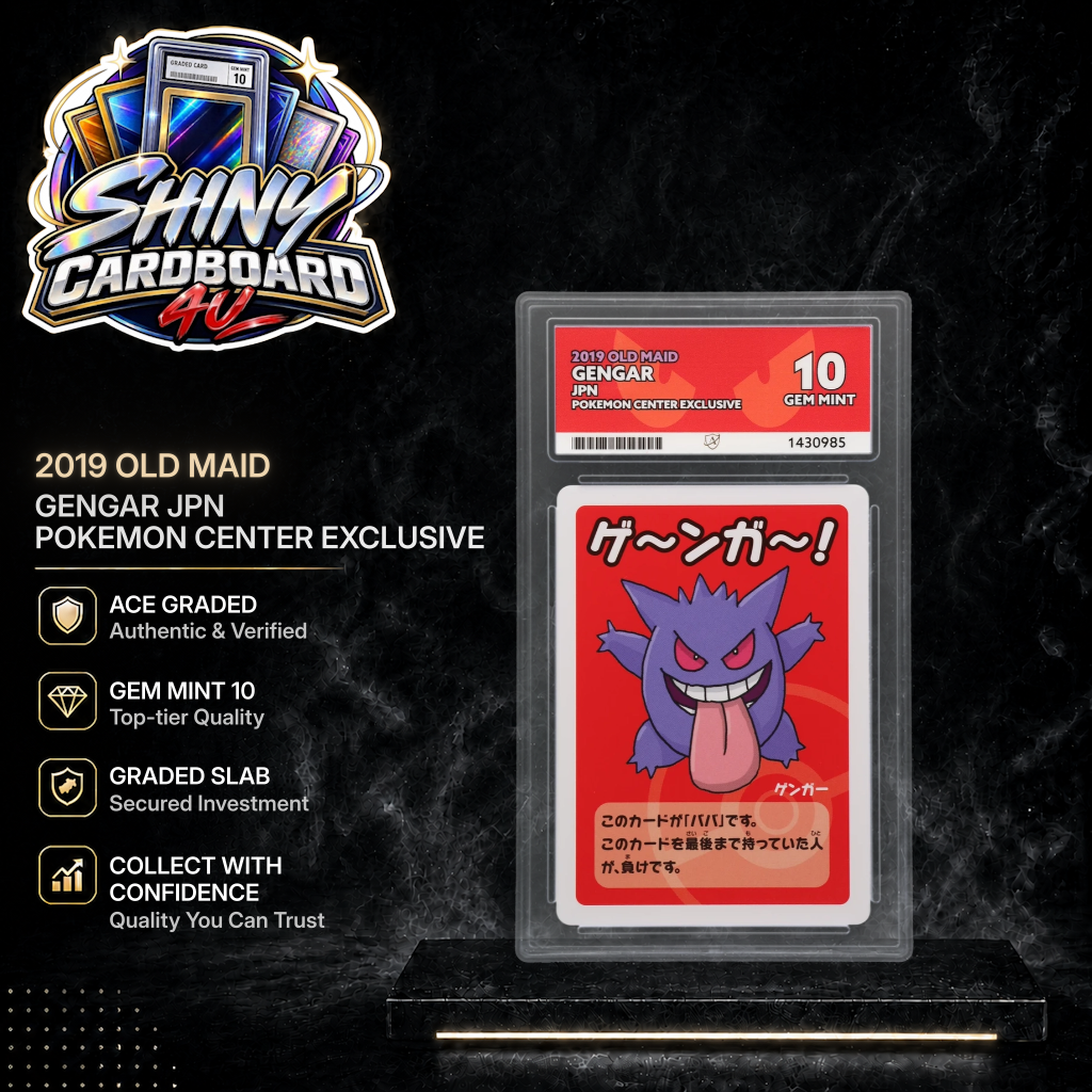 JPN Gengar 2019 Old Maid Pokemon Center Exclusive ACE 10 | Gem Mint