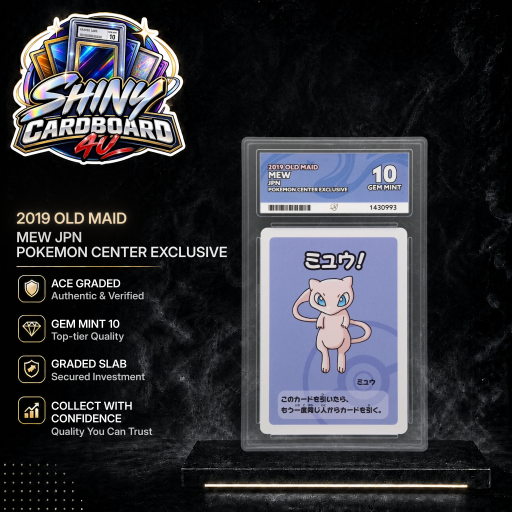 JPN Mew 2019 Old Maid Pokemon Center Exclusive ACE 10 | Gem Mint