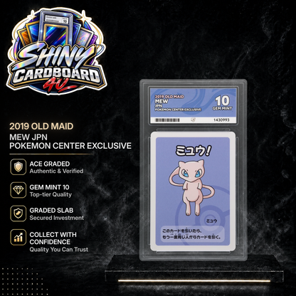 JPN Mew 2019 Old Maid Pokemon Center Exclusive ACE 10 | Gem Mint