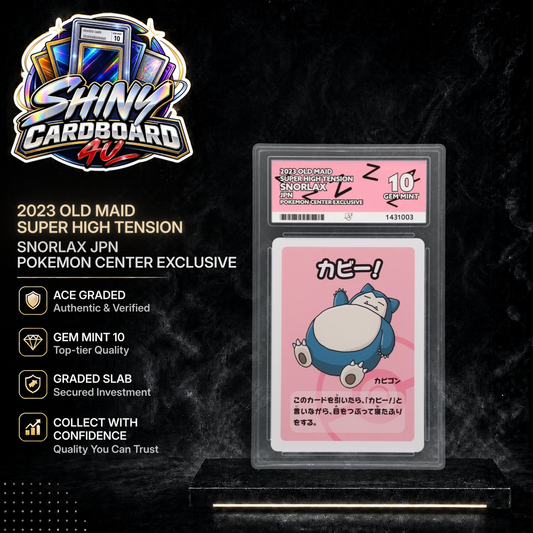 JPN Snorlax 2023 Old Maid Super High Tension Pokemon Center Exclusive ACE 10 | Gem Mint