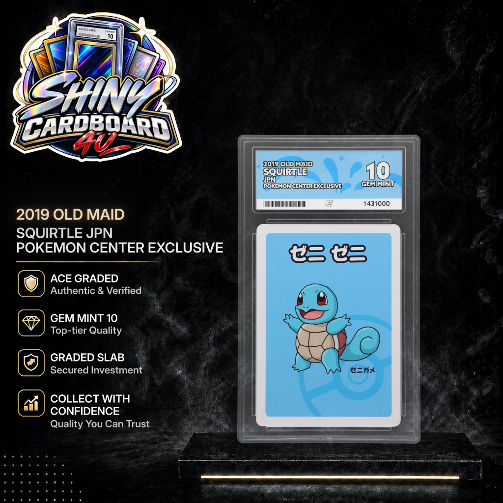 JPN Squirtle 2019 Old Maid Pokemon Center Exclusive ACE 10 | Gem Mint