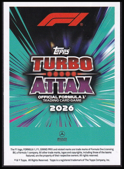 Kimi Antonelli 156 2026 Topps Formula 1 Turbo Attax Super Stars | Near Mint front