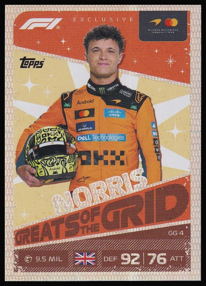 Lando Norris GG4 Greats of the Grid card front