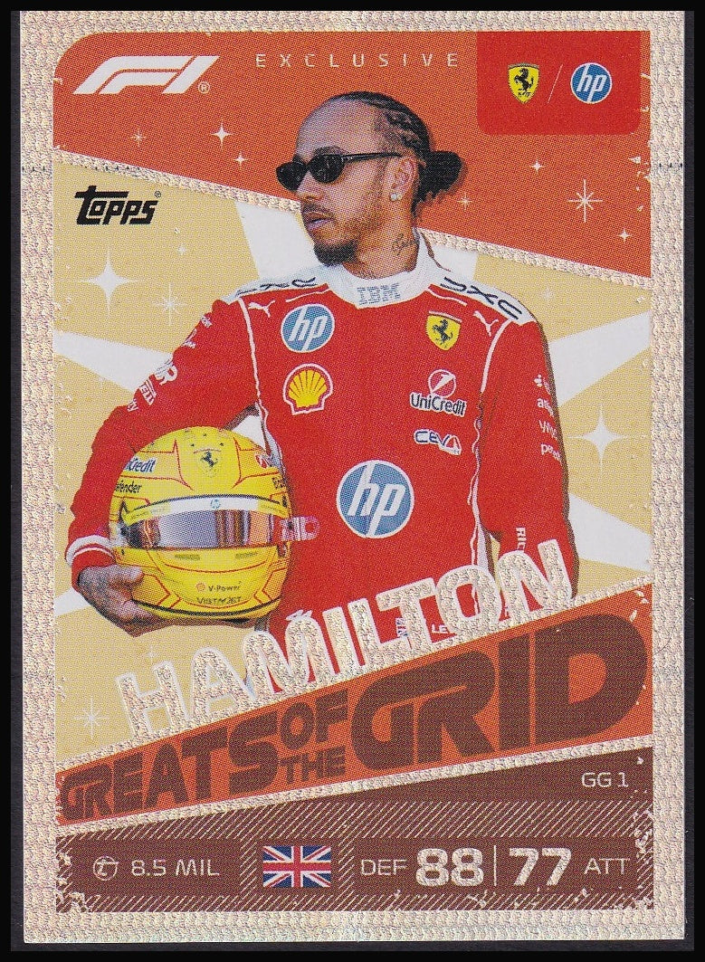 Lewis Hamilton GG1 2026 Topps Formula 1 Turbo Attax Greats of the Grid | Near Mint front
