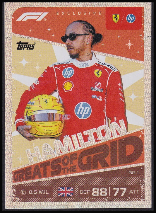 Lewis Hamilton GG1 2026 Topps Formula 1 Turbo Attax Greats of the Grid | Near Mint front