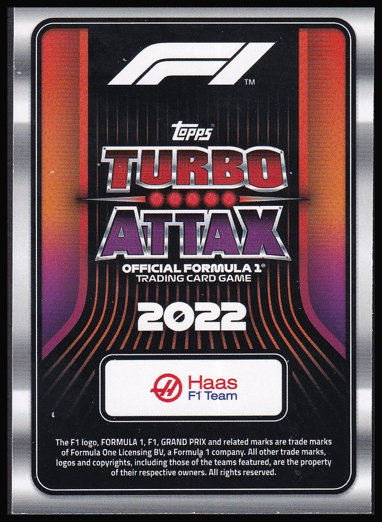 2022 Topps Formula 1 Turbo Attax card back