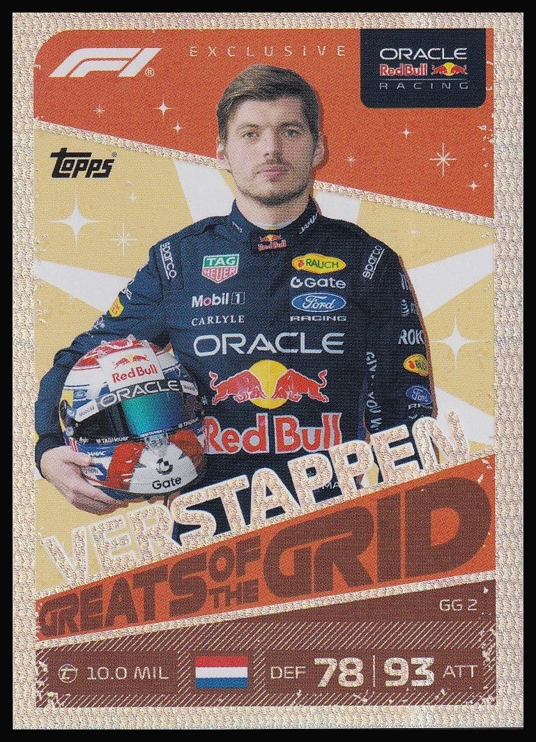 Max Verstappen GG2 Greats of the Grid card front