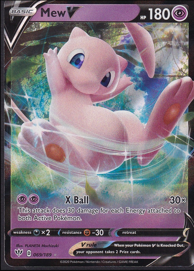Mew V 069/189 Darkness Ablaze front
