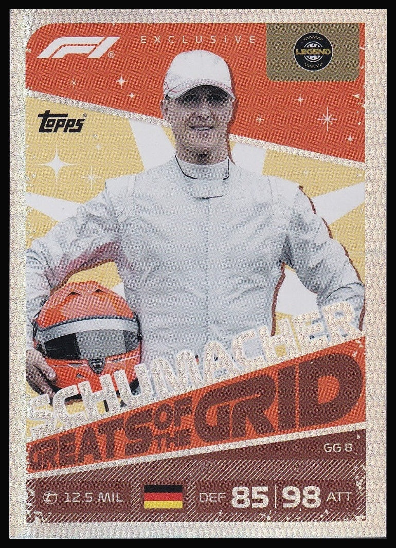 Michael Schumacher GG8 Greats of the Grid card front