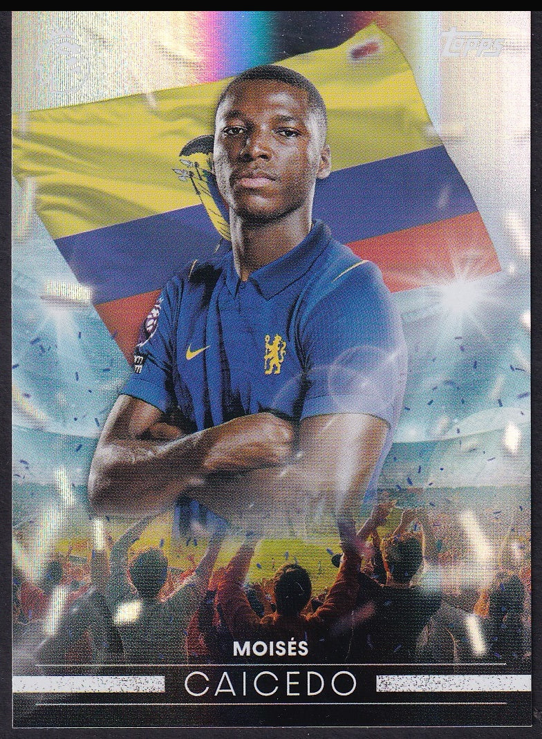 Moisés Caicedo FF 9 2026/27 Topps Flagship Premier League Flying the Flag | Near Mint