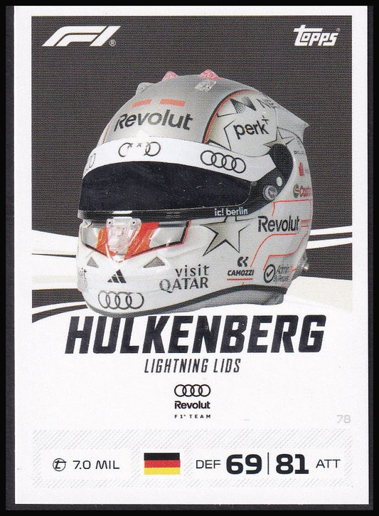 Nico Hülkenberg 78 2026 Topps Formula 1 Turbo Attax Lightning Lids | Near Mint front
