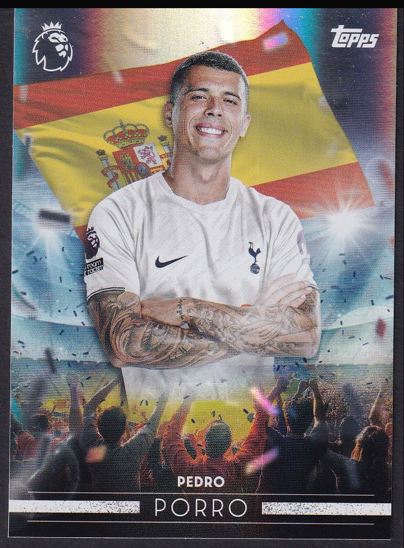 Pedro Porro FF 24 2026/27 Topps Flagship Premier League Flying the Flag | Near Mint