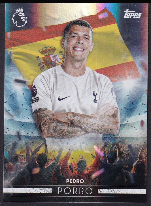 Pedro Porro FF 24 2026/27 Topps Flagship Premier League Flying the Flag | Near Mint