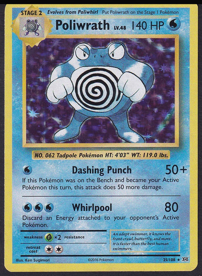 Poliwrath 25/108 XY Evolutions front