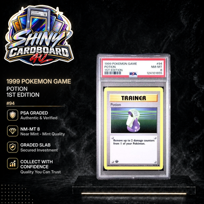 Potion 94/102 Base Set 1st Edition PSA 8 graded slab - ShinyCardboard4U