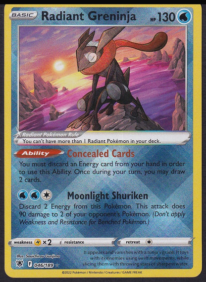 Radiant Greninja 046/189 Astral Radiance front