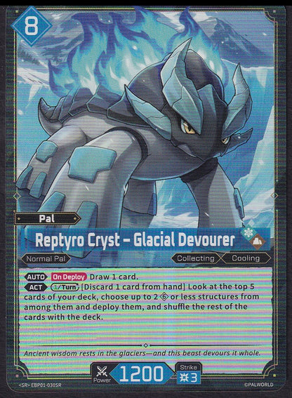 Palworld Reptyro Cryst Glacial Devourer SW-CP-01-055 Super Rare SR | Near Mint