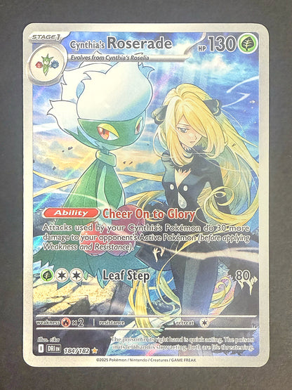 Cynthia's Roserade 184/182 Destined Rivals Illustration Rare Holo front