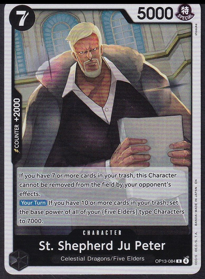 One Piece St. Shepherd Ju Peter OP13-084 Carrying On His Will Rare R | Near Mint
