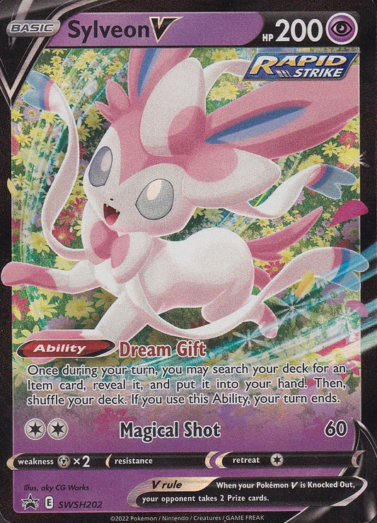 Sylveon V SWSH202 Sword & Shield Black Star Promo Holo Near Mint card