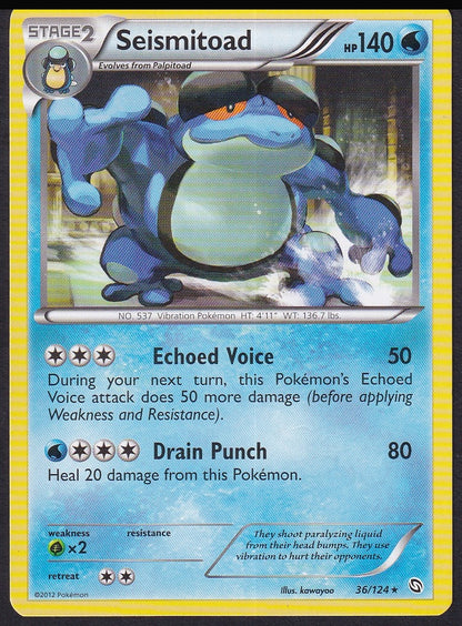Seismitoad 36/124 Dragons Exalted front