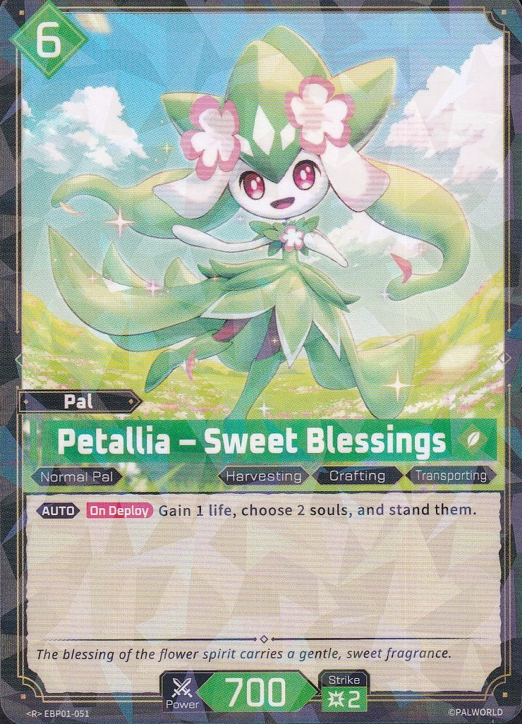 Palworld Petallia EBP01-051 Dawn of Palpagos Rare R Near Mint card