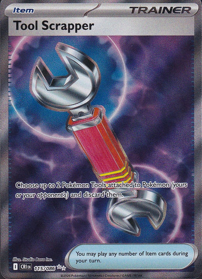 Tool Scrapper 115/086 Chaos Rising Ultra Rare Full Art Near Mint card