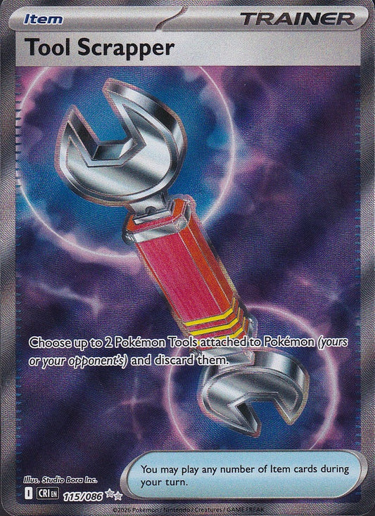 Tool Scrapper 115/086 Chaos Rising Ultra Rare Full Art Near Mint card