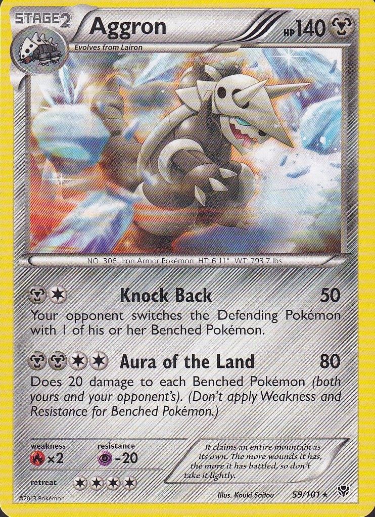 Aggron 59/101 Plasma Blast Rare Near Mint card