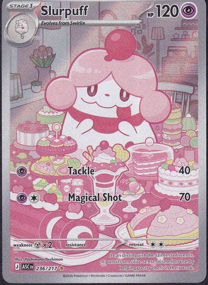 Slurpuff 236/217 Ascended Heroes Illustration Rare front