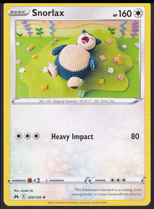 Snorlax 109/159 Crown Zenith uncommon front