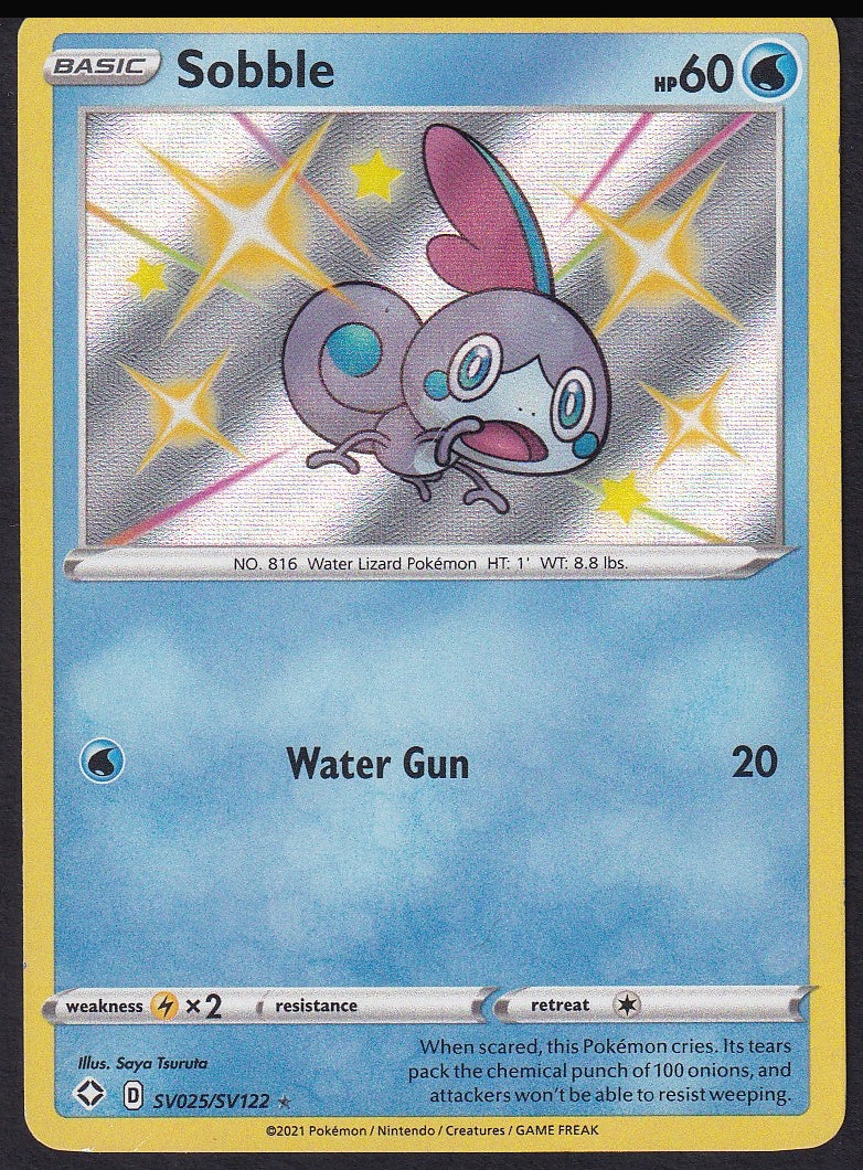 Sobble SV025/SV122 Shining Fates Shiny Vault front