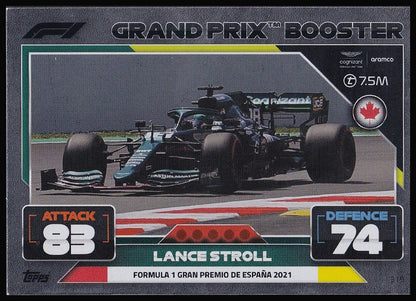 Lance Stroll 319 2022 Topps Formula 1 Turbo Attax Grand Prix Booster | Near Mint