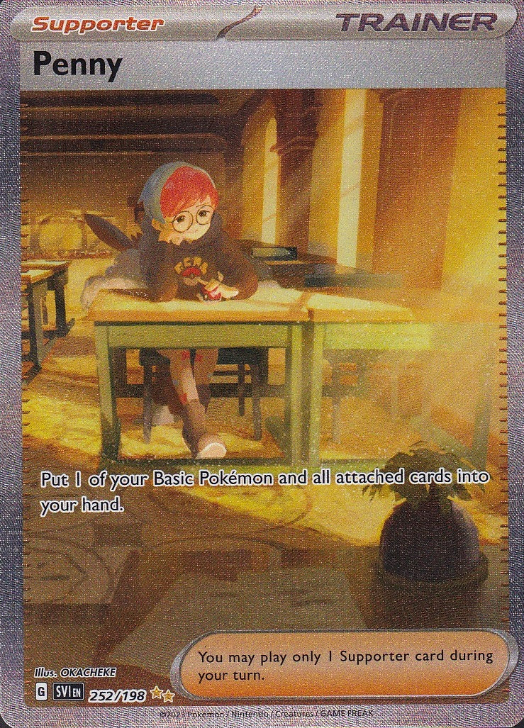 Penny 252/198 Scarlet & Violet Special Illustration Rare Holo Near Mint card