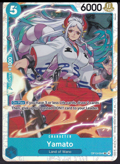 One Piece Yamato OP13-054 Carrying On His Will Super Rare SR | Near Mint