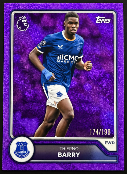 Thierno Barry 132 Topps Premier League Season 2026/27 Parallel 174/199 front