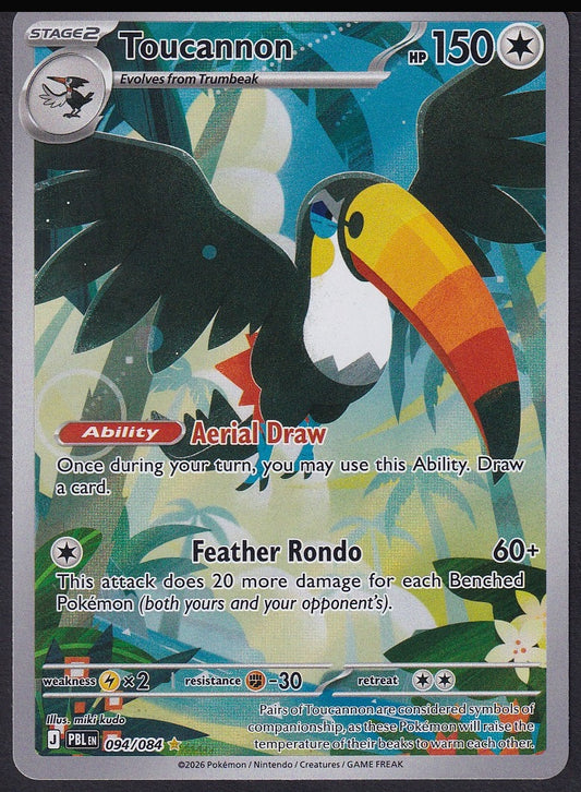 Toucannon 094/084 Pitch Black Illustration Rare Holo | Near Mint