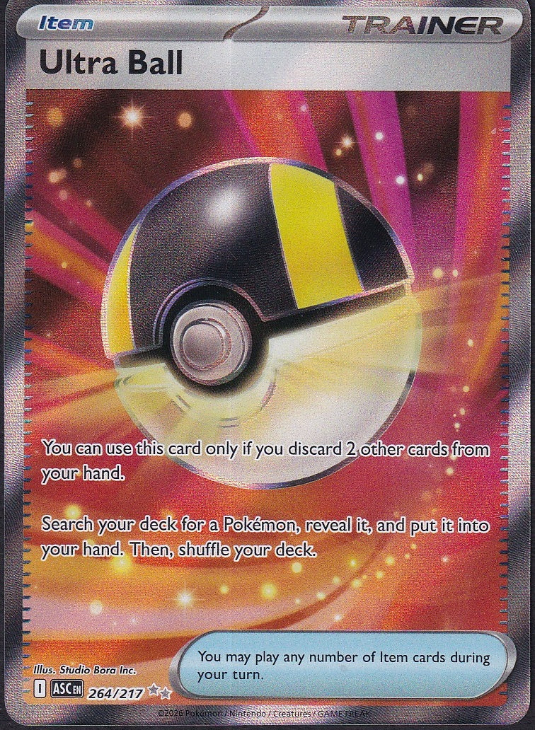 Ultra Ball 264/217 Ascended Heroes Ultra Rare Full Art front