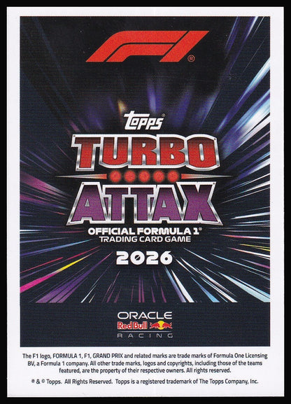 Max Verstappen Isack Hadjar 21 Dynamic Duo card back