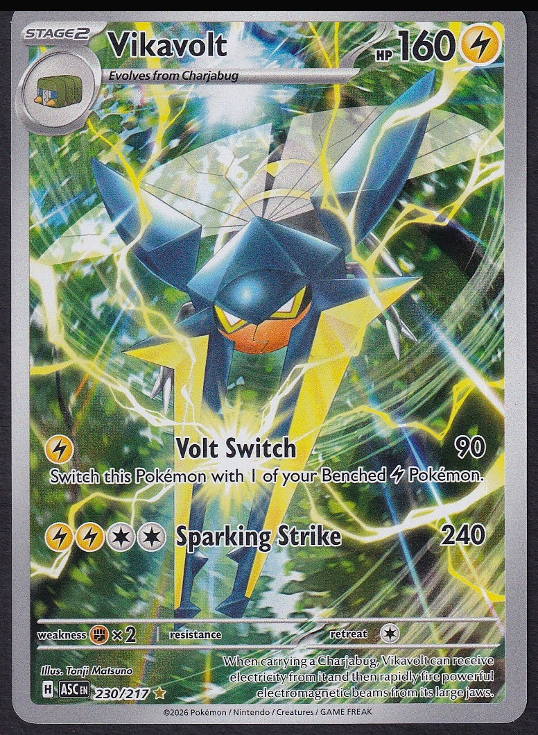 Vikavolt 230/217 Ascended Heroes Illustration Rare front