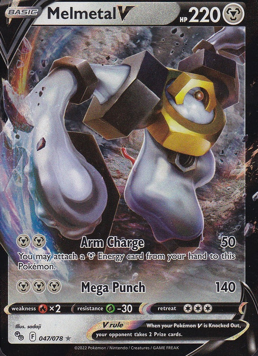 Melmetal V 047/078 Pokémon GO Holo Rare Near Mint card