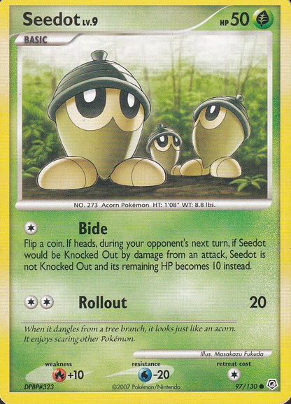 Seedot 97/130 Diamond & Pearl Base Set Common Near Mint card
