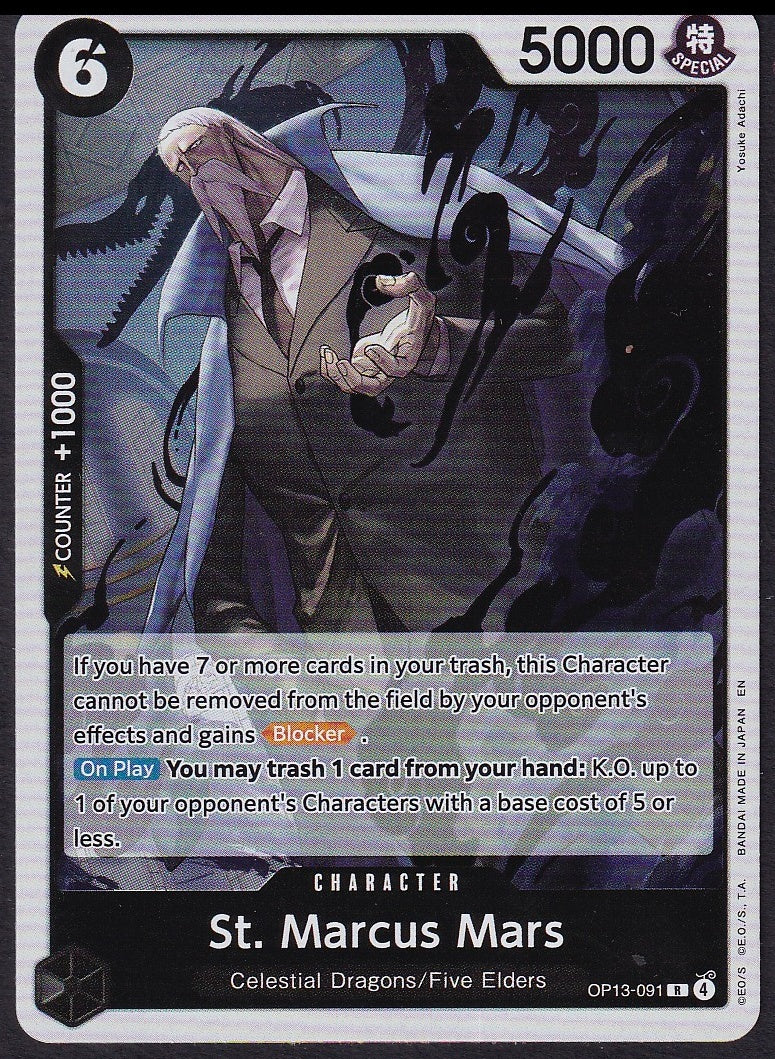 One Piece St. Marcus Mars OP13-091 Carrying On His Will Rare R | Near Mint