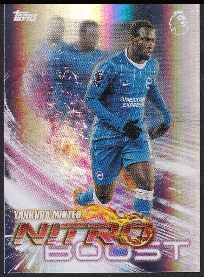 Yankuba Minteh NB 6 2026/27 Topps Flagship Premier League Nitro Boost | Near Mint